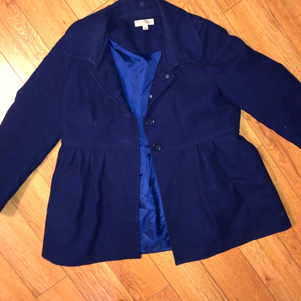 Forever 21 Blue Peacoat